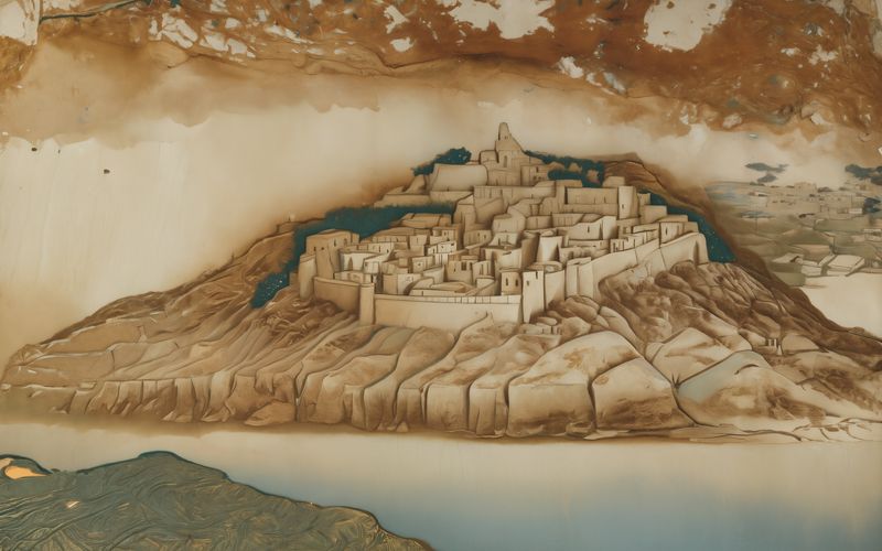 AI-painted vignette of Hazor in the Conquest & Judges era