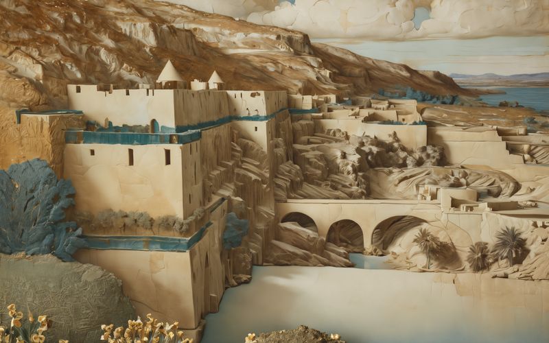 AI-painted vignette of Nineveh in the Divided Kingdoms era